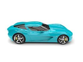 Modern cyan blue concept sports car photo