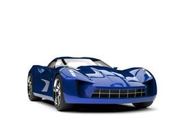 Ocean blue modern super sports concept car photo