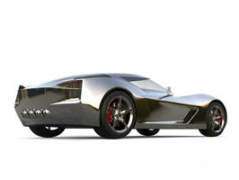 Beautiful metallic super sports concept car - rear view photo