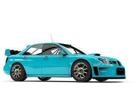 Light turquoise modern GT race car photo