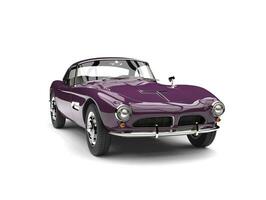 Royal purple vintage sports car photo