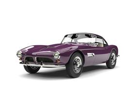 Royal purple vintage sports car - beauty shot photo