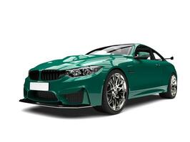 Dark spring green modern luxury sports car photo