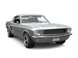 Sublime silver American vintage muscle car photo