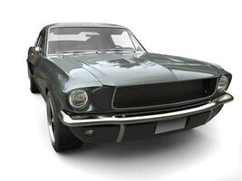 Great American vintage muscle car - dark metallic gray photo