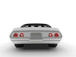 Clásico americano plata coche - espalda ver foto