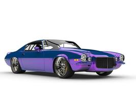 reluciente metálico púrpura americano Clásico coche foto