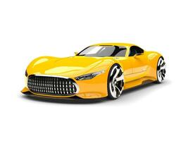 Mikado yellow modern super sports car photo