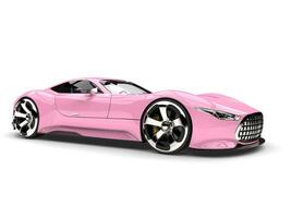 Hot pink modern super sports car photo