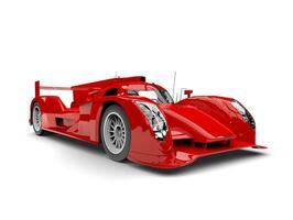 Scarlet red racing super car photo