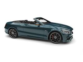 Mystic blue modern luxury convertible car photo