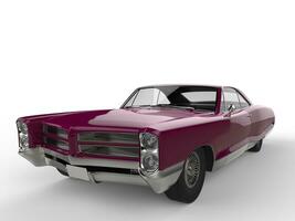 Dark magenta vintage car photo