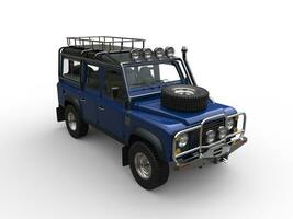 Dark blue off road vehicle photo