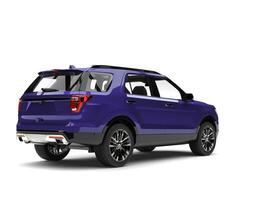 Super purple modern SUV car - tail light shot photo