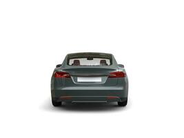 Slate gray modern electric  sports car - back view photo