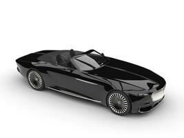 Midnight black modern concept car - beauty shot photo