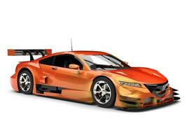 Orange pearlescent modern super sports car photo