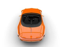 Racing orange modern cabriolet concept car - back view photo