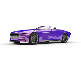 Metallic purple modern convertible concept car - beauty shot photo