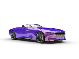 Metallic purple modern convertible concept car photo