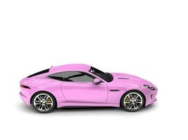 Power pink modern sports concept car - side view photo
