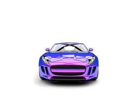 Two tone purple modern sports concept car - front view photo