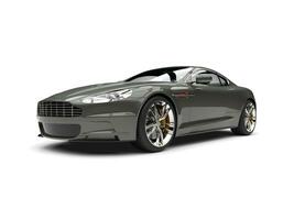 Metallic brown grey modern luxury sports car photo