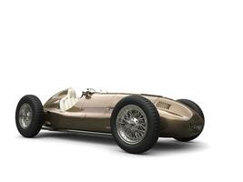 Metallic brown vintage race sports car - beauty shot photo