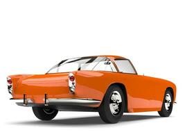 Sharp orange vintage muscle car - rear view photo