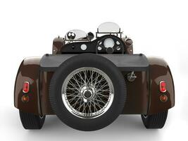 Clásico metálico marrón Deportes carreras coche - espalda ver foto