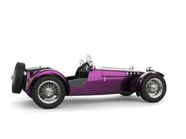 Metallic purple vintage open wheel sport racing car photo