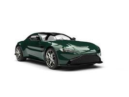 Dark jungle  green modern luxury sports car photo