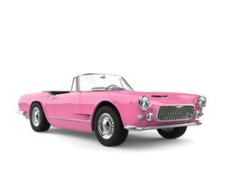 Vintage candy pretty pink cabriolet convertible car photo