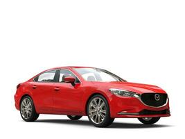 rojo mazda 6 6 2018 - 2021 modelo - belleza Disparo - 3d ilustración - aislado en blanco antecedentes foto