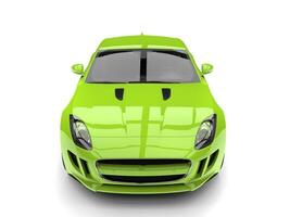 Modern luxury sports car - fresh green color photo