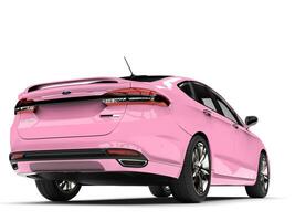 amable rosado vado mondeo 2015 - 2018 modelo - espalda ver - 3d ilustración - en blanco antecedentes foto