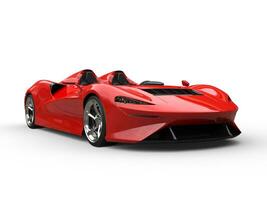 Bright red modern super concept car photo