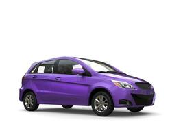 Light violet modern compact small car photo