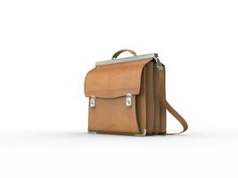 Pale brown briefcase photo