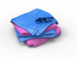 Blue and pink sheets photo
