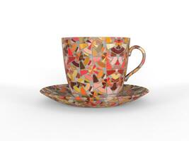 Beautiful Mosaic Coffee Cup photo