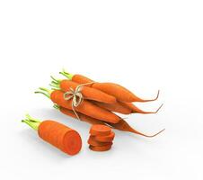 Fresh Veggies - isolated on white background photo