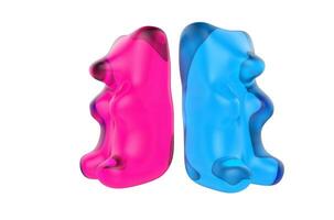 Pink And Blue Gummy Bears photo