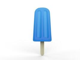 Blue ice cream on a stick photo