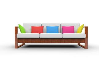 Bright Colorful Sofa photo