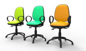 Multicolored Office Chairs 02 photo