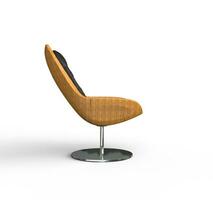 Modern Wooden Armchair Side View photo