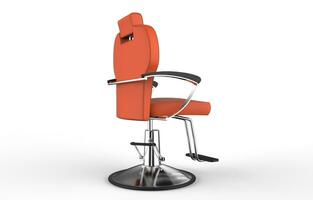 Orange Barber Chair photo