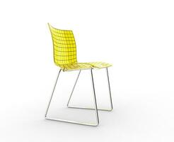 Yellow Plastic Chair photo