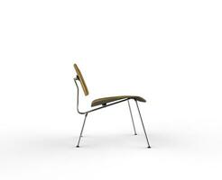 Modern Wooden Chair Side View photo